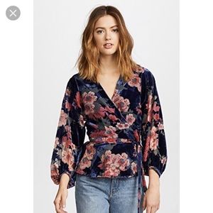 Yumi Kim velvet wrap top